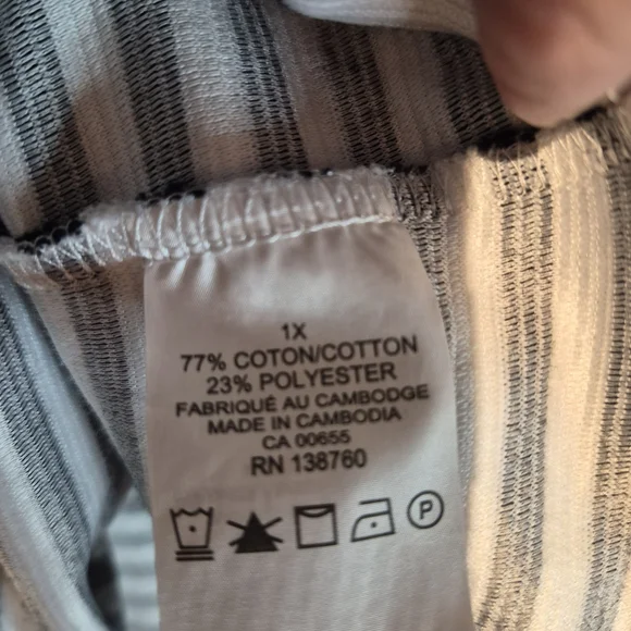 Chic Striped Long Sleeve Women's Top - Picture 4 of 7